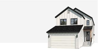Rangeview Front Attached Garage rendering