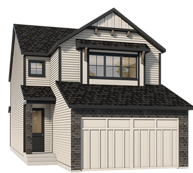 Front garage rendering in CreekView