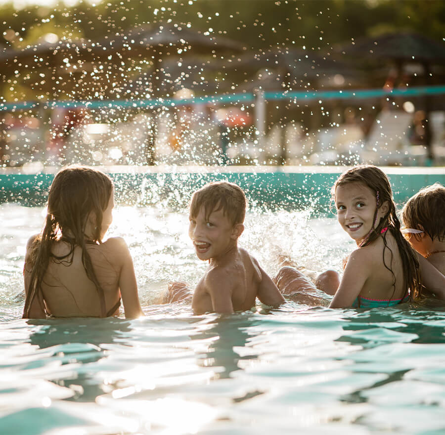 Group of kids in pool