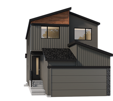 Front garage rendering in Rose Ranch
